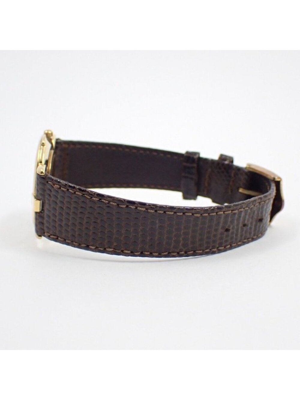 Gucci Quartz Watch Gold Leather - Picture 5 of 10